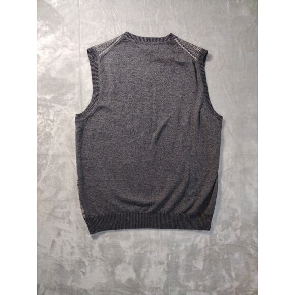 Mens Sweater Vest Joseph Abboud JOE Multi Color 100% Cotton Size L - Picture 2 of 8